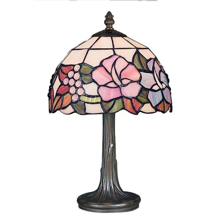 Pink tiffany outlet style lamp